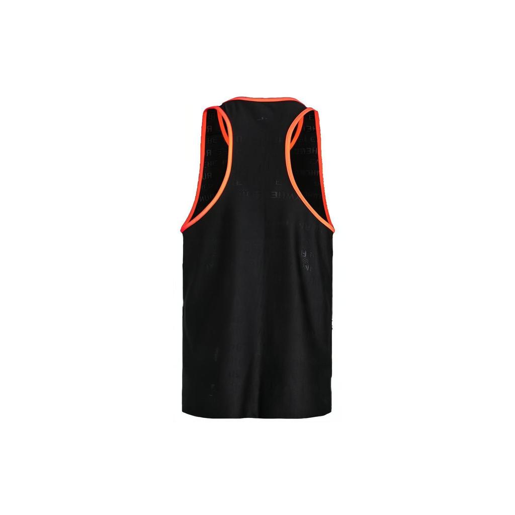 Under Armour Everywhere Letter Print Running Tank Men Tops Black 1379292-001