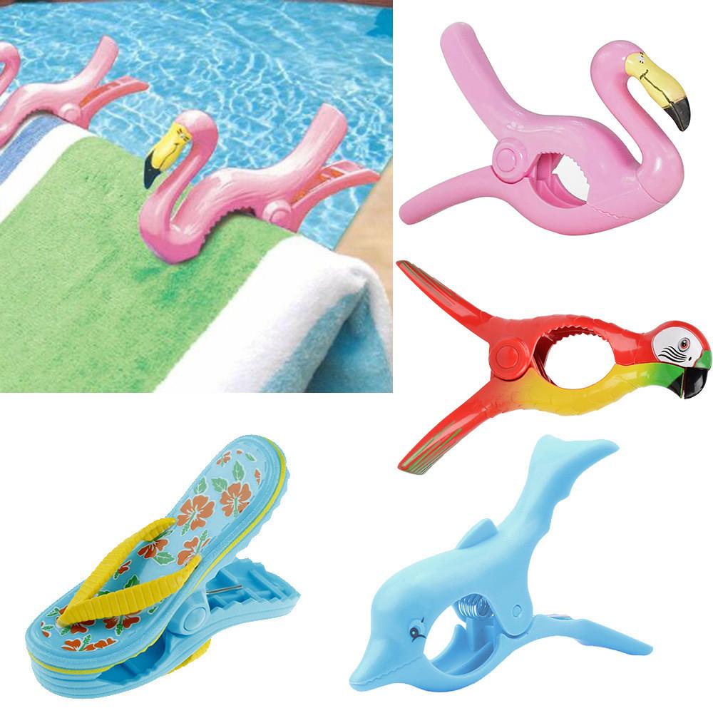Strand Winddichte Klammer mit Schildkröten- und Papageien-Design für Außenschutz