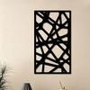 Iron Wall Art Abstract Geometric Sculpture Powder Coated Metal Decor for Living Room Garden