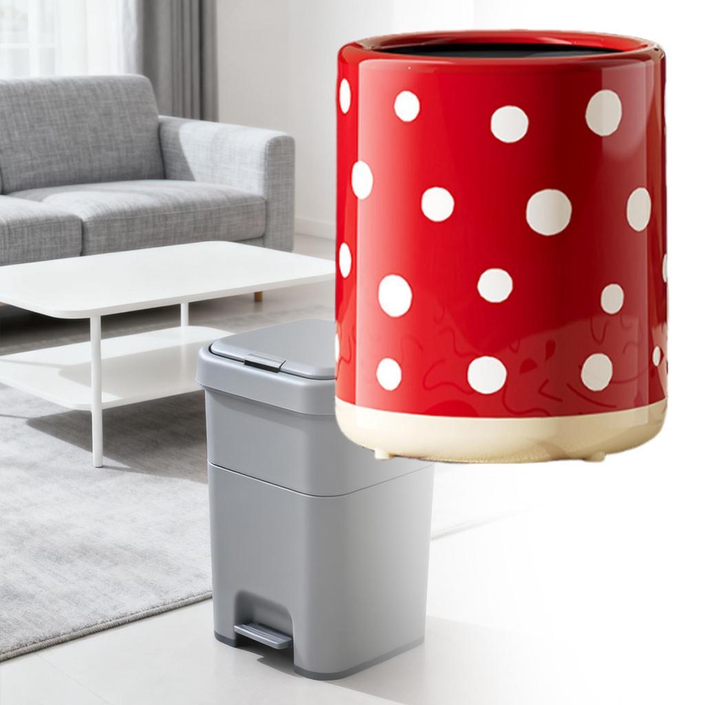 Trash Can Dustbin Large Capacity Stylish Household Modern Waste Basket