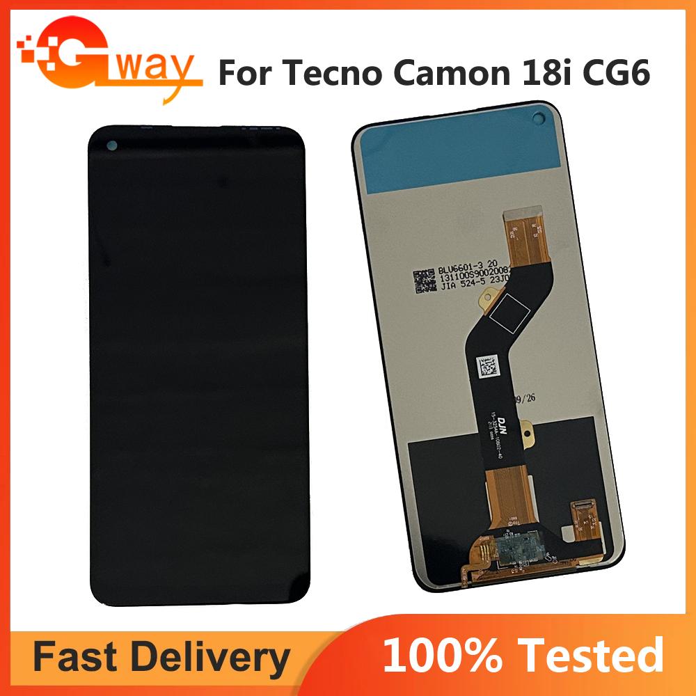 

LCD Screen and Digitizer Full Assembly For Tecno Camon 18i CG6