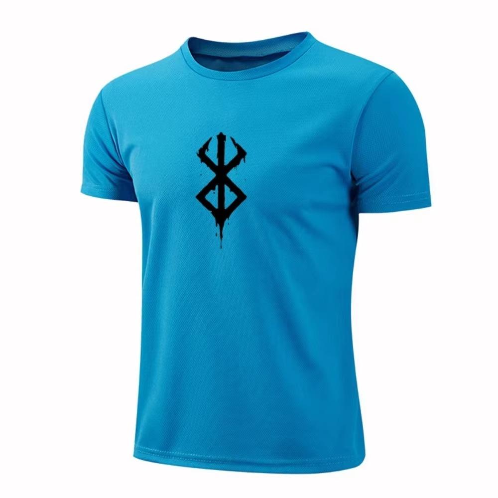 Men'S Mesh Breathable Quick-Drying Short-Sleeved Summer Casual Running Sports Tops Fashionable Streetshort-Sleeved Men And Women