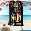 Custom Name ABBA The Movie Print Beach Towel, Large Soft Quick Dry Towel for Beach Camping Swimming -HE160