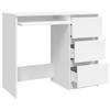 VidaXL Bureau Blanc 90x45x76 cm Aggloméré