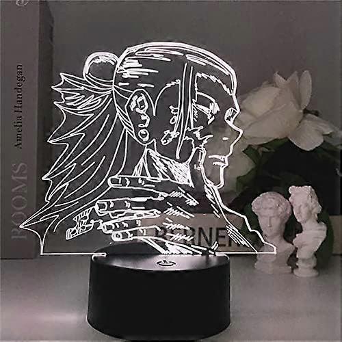 SCSYV Neueste Anime Jujutsu Kaisen Figur 3D Nachtlicht Geto Suguru Acryl Tischlampe Schlafzimmer Dekor Kindergeschenk Nachtlichter