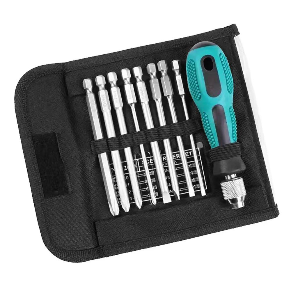Magnetic Tip Screwdriver Set Knock-Through Handle Flat-head Screwdriver  Appliances Repair