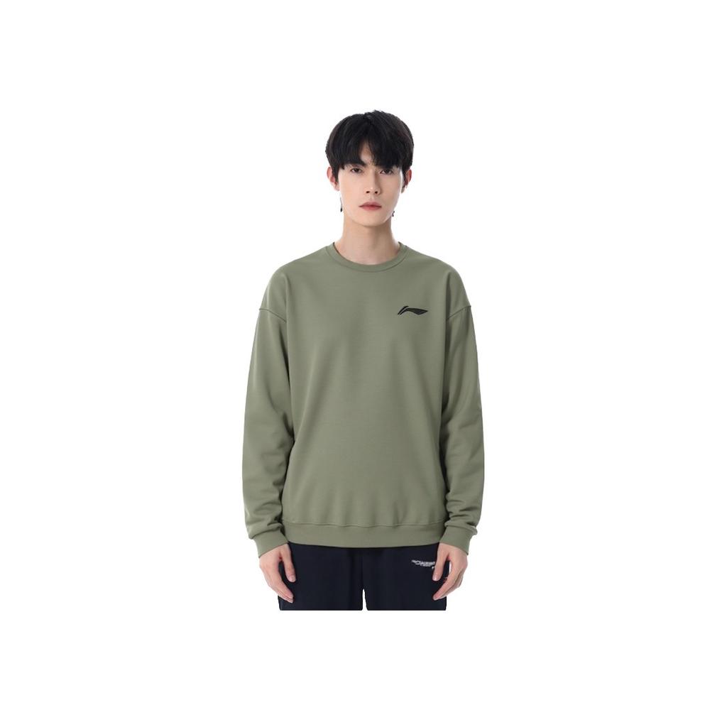 Li Ning Plain Comfortable Minimalist Student Style Logo Running Sports Casual Long Sleeve Sweatshirt Unisex Sweatshirt AFDL38-1