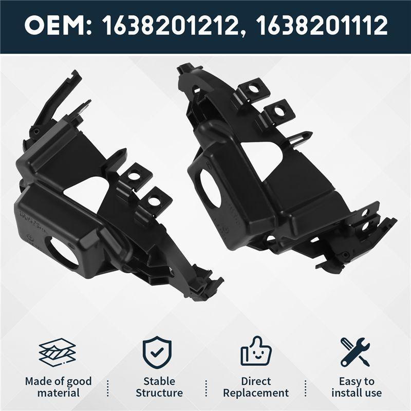AA92-2Pcs Front Left+Right Fog Light Trim Fog Lamp Bracket For Mercedes W163 ML320 ML500 ML350 02-05 1638201212,1638201112