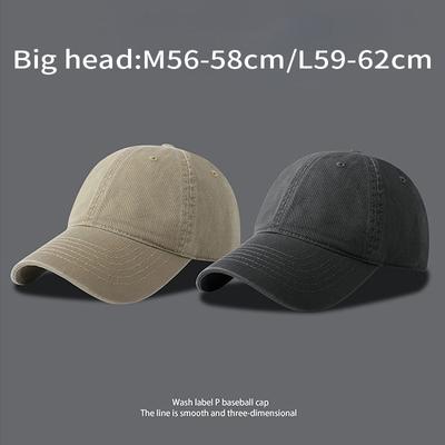 2023 New Big Size Baseball Cap for Men Women  Sport Couple Large Curved  Dad Cap Unisex Cricket Cap Wholesale Gorra