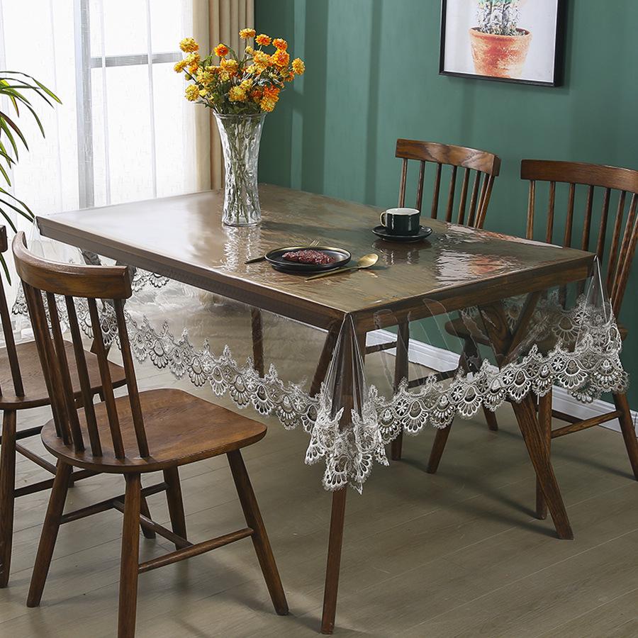 High-End PVC Tablecloth: Waterproof, Oil-Proof, Non-Slip, Wear-Resistant for Dining and Coffee Tables