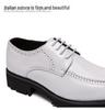 Men's Korean/British Style Leather Shoes: Height-Boosting, Thick Sole for Wedding & Business Casual