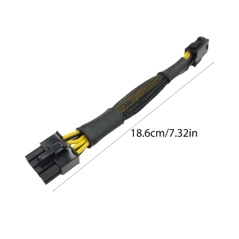 CPU 6Pin To 8Pin Power Supply Line Graphics Video Card Extender Cable Power Cable for Graphics Card Chassis Accessories