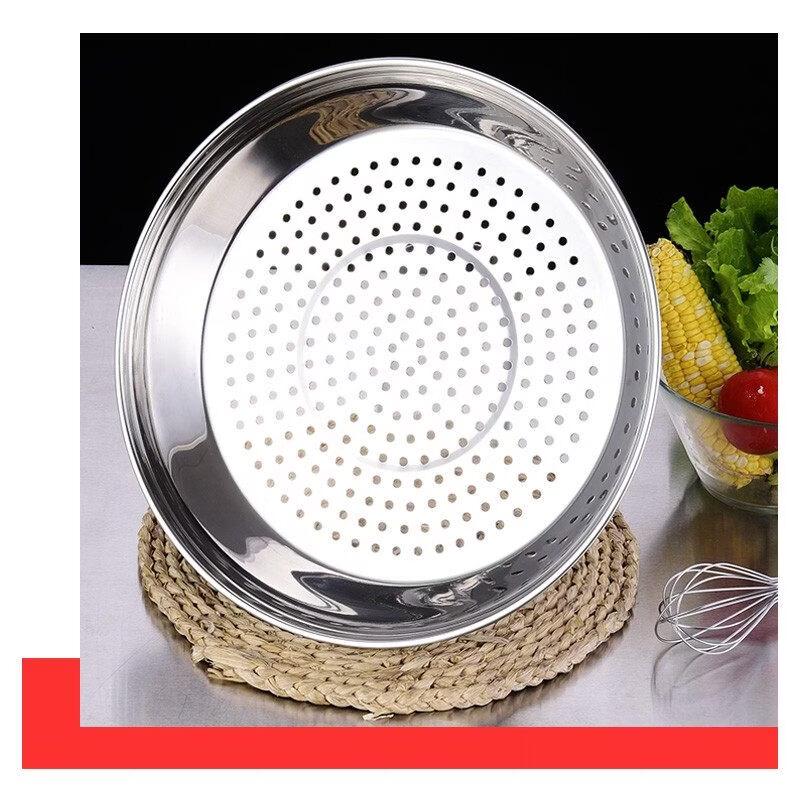 ZISIZ 304 Stainless Steel Wok Steamer Plate