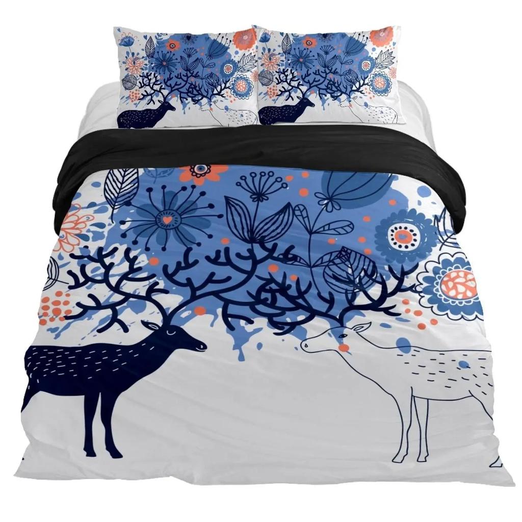 Eagle Head Truck S-Scania Patterns Comforter Bedding Set,Duvet Cover Bed Set Quilt Cover Pillowcase,King Queen Size Bedding Set