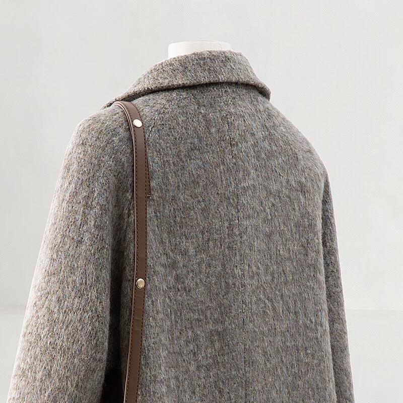 Silbaishe Women's Mid-Length Lapel Cotton Winter Coat