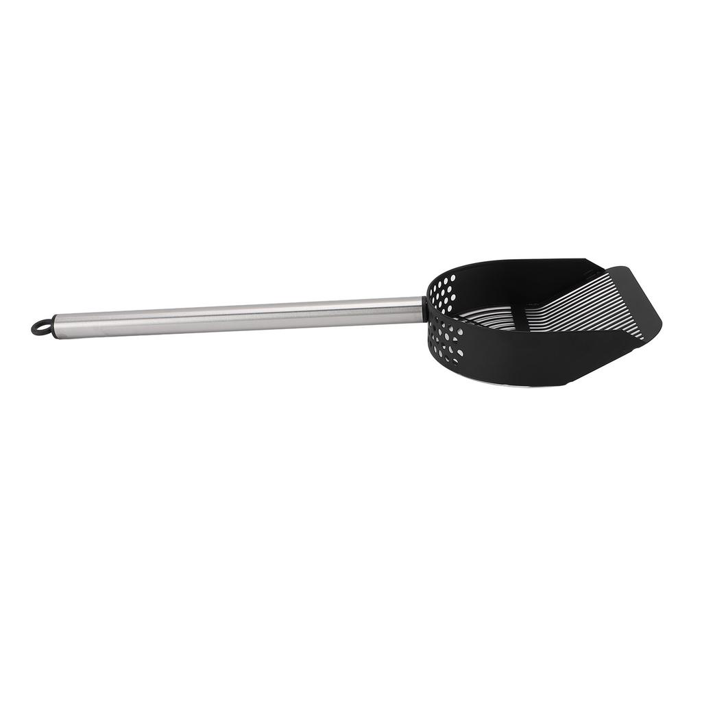 Cat Litter Scoop Stainless Steel Handle Half Round Shovel Pet Sand Sifter Poop Scooper for Beaches Pet Cat Litter Boxes