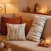 Jacquard Cushion Cover With Stripe Pattern 2 Size For Sofa Or Bedroom