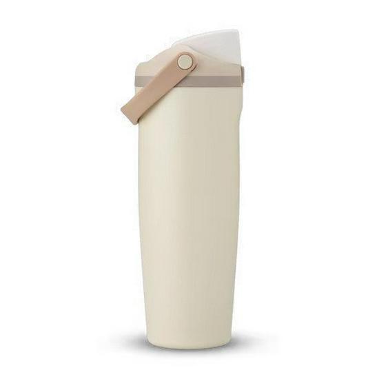 Large Capacity Insulated Stainless Steel Flip-Top Double Drink Handheld Fruit Cup