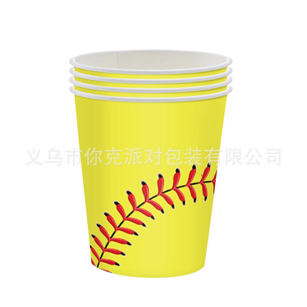 Themen-Treffen, Studentenaktivitäten, Oliven-Baseball, Fußball, Basketball-Party, Pappteller und Pappbecher, Themen-Atmosphäre, Szenen-Gestaltung