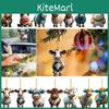 Adorable Cartoon Cow Car Hanging Decor Festive Christmas Tree Decoration