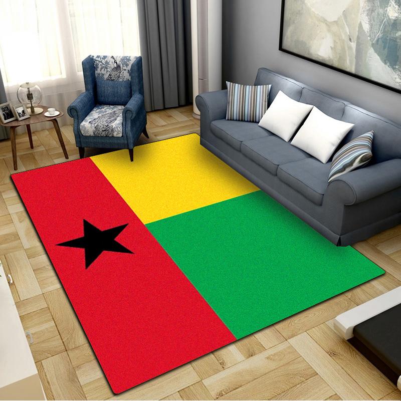 Guinea Bissau Carpet Rug for Living Room Bedroom Home Sofa Decoration, Kids play Non-slip Floor Mat