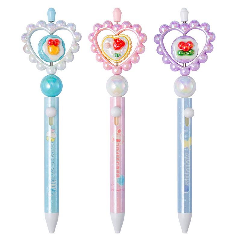 6Pcs Pretty Writing Pens Sweetheart Afternoon Tea Gel Pens Elegant Pens Kawaii Stationery Supplies Cute Pens Gift Writing Tools Holiday Gift Novelty S