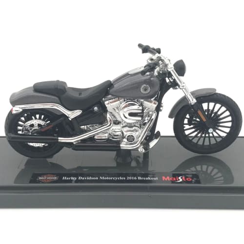 Maisto 1/18 Scale Harley-Davidson 2016 Breakout Gray Diecast Motorcycle Finished Model 39360 (20112)