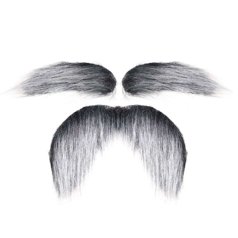Halloween Simulation Fake Beard Eyebrows Santa Claus Beard Black Big Beard Party Dress Up