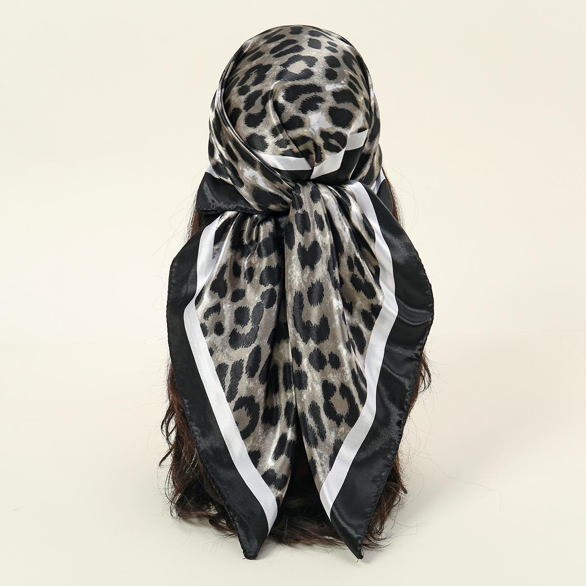 

Fashion Silk Scarf Wrap Designer Luxury Brand Kerchief Neck Head/Hair Scarves Bandana Handkerchief 90x90cm Headscarf