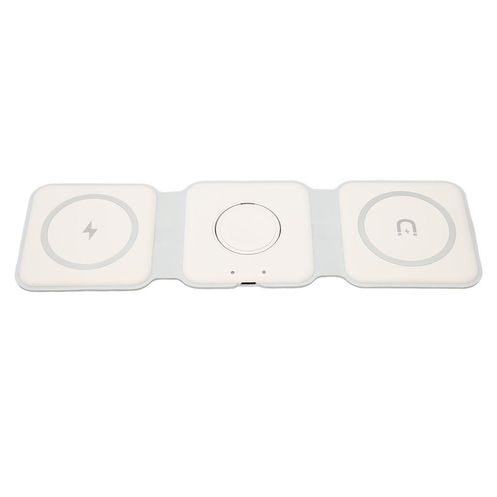 Foldable 3 In 1 Wireless Charger USB C Foldable 3 In 1 Charging Station for IOS Phone Earbuds Smart