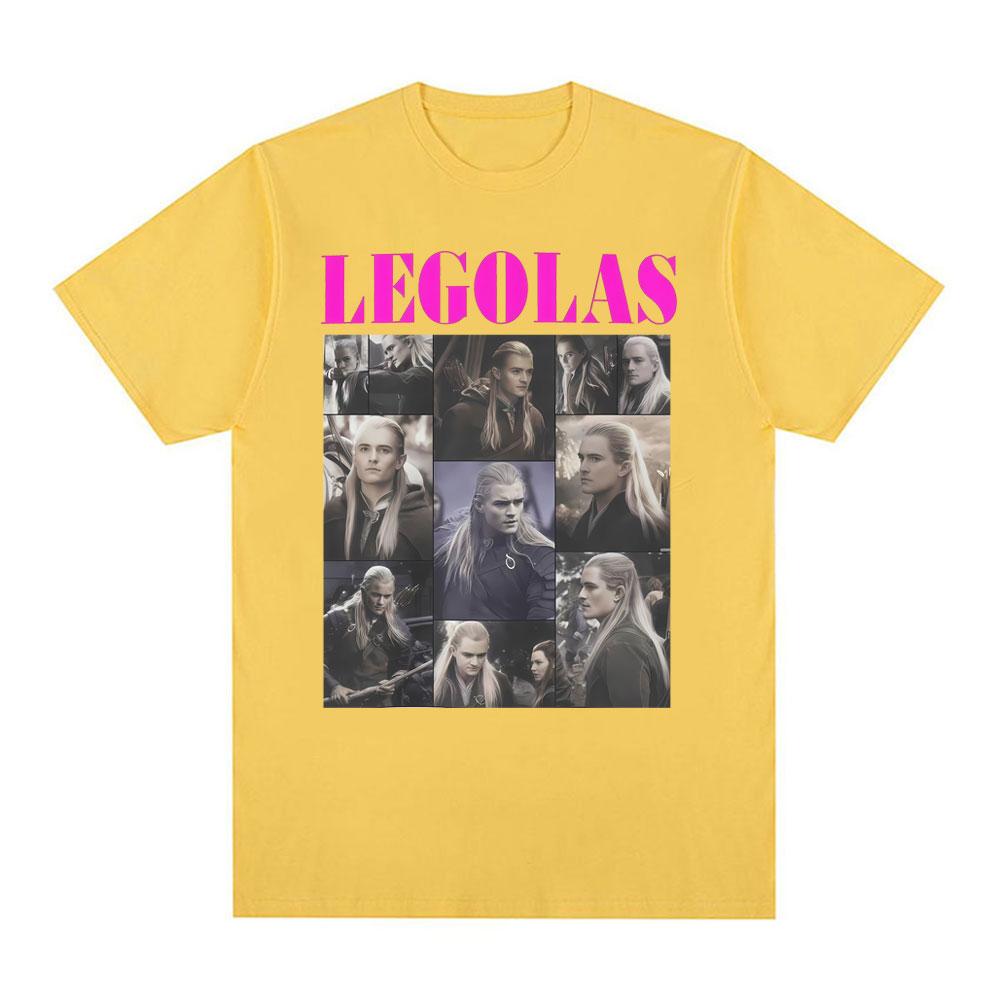 Legolas Vintage Collage Graphic T-shirt Women Clothing High Quality Streetwear T Shirt Tops Loose Cotton T-shirts
