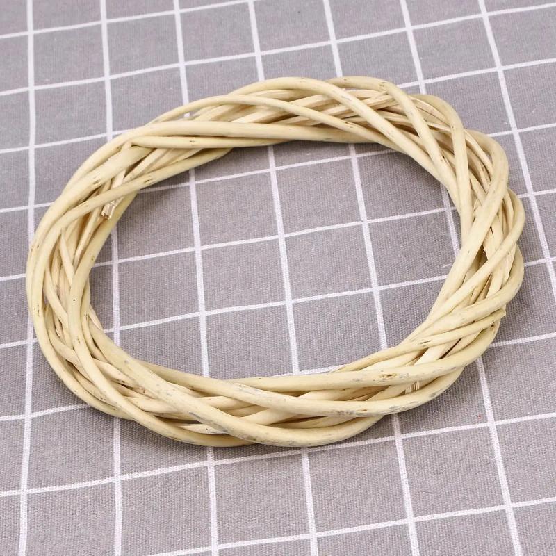 Hand Woven Rattan Wood Grapevine Wreath Vine Branch Wooden Twig Decorative Wreath Festive Party Supplies Holiday Home Decor
