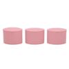 Silicone Cream Jars Portable Pink Refillable Silicone Makeup Containers Set for Travel