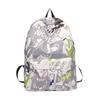 Schoolbag new schoolbag large capacity backpack graffiti printing Korean version high school student trend backpack leisure student backpack