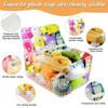 Kids 2In1 Storage Stool Chair Thickened Pvc Toy Organizer Bag Transparent Seat Creative Storage Box For Home Bedroom Playroom