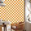 Checkerboard Wallpaper White, Gold and Cream for Living Room and Bedroom 50x1000