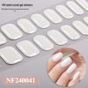 Zhengxiang Japanese Style UV Gel Nail Stickers - Solid Color, Semi-Cured, Popular Light Curing Design