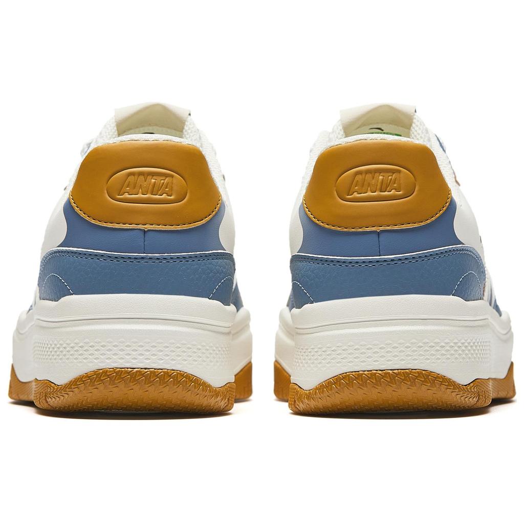 Anta Street Fun 2 Casual Lightweight High-Top Sneakers Men Sneakers White Blue Brown 912518077-9