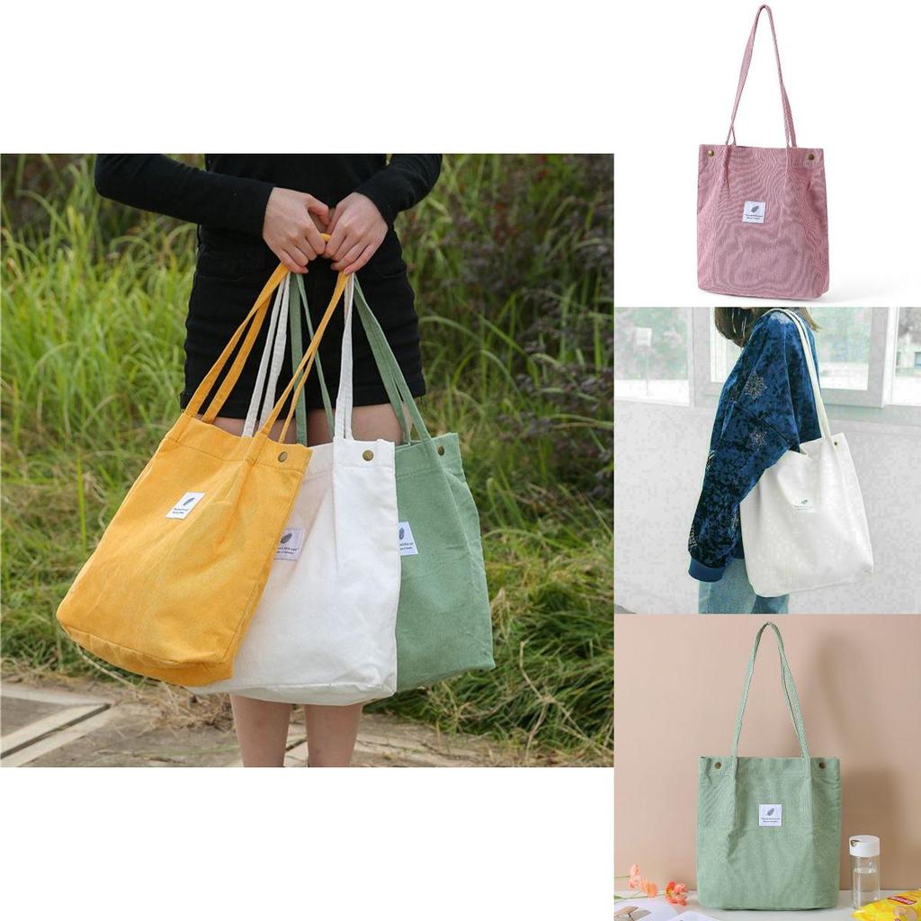 Fashionable Ladies Travel Messenger Handbag Made Of Soft Corduroy Material