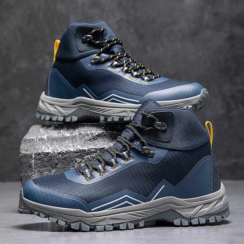 

Мужские высокие кроссовки для активного отдыха и велоспорта 2025 года - Доступны повседневный стиль, стиль для дикой природы и парный стиль 41 темно-синий