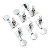 Small Square Fully Enclosed Locking Tuners 3L 3R Metal String Tuning Pegs Guitar Accessories Silver