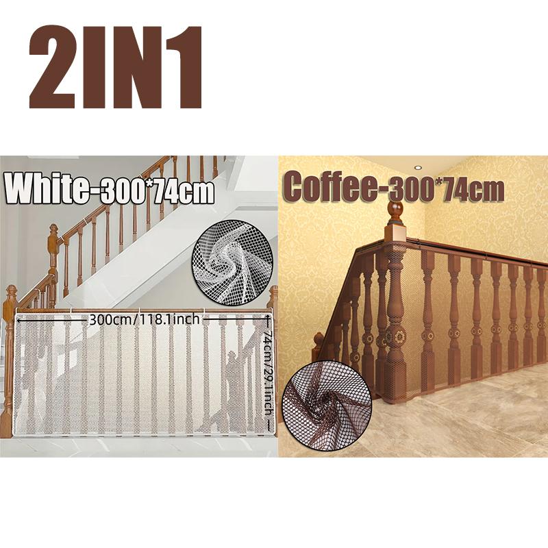 Plasă de siguranță pentru copii, plasă de 3M, plasă anti-cădere, pentru casă, balcon, fereastră, scară, protecție pentru pisici, plasă de gard pentru animale de companie