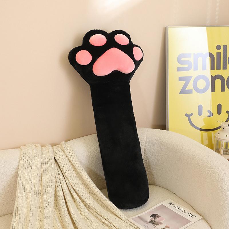 Neue Lustige Süße Große Größe Cartoon Katze's Pfote Langes Plüsch-Kuschelkissen Weiches Beruhigendes Rückenkissen Sanfter Warmer Schlafbegleiter 80cm