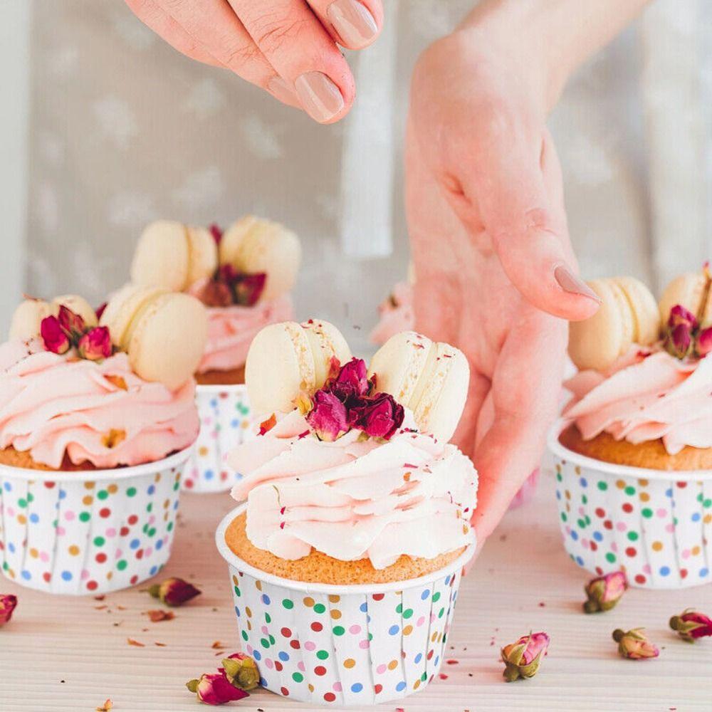 Cake Liner Cupcake Paper Cups Coated Muffin Cupcake Liners Hot Cupcake Wrappers  Cake