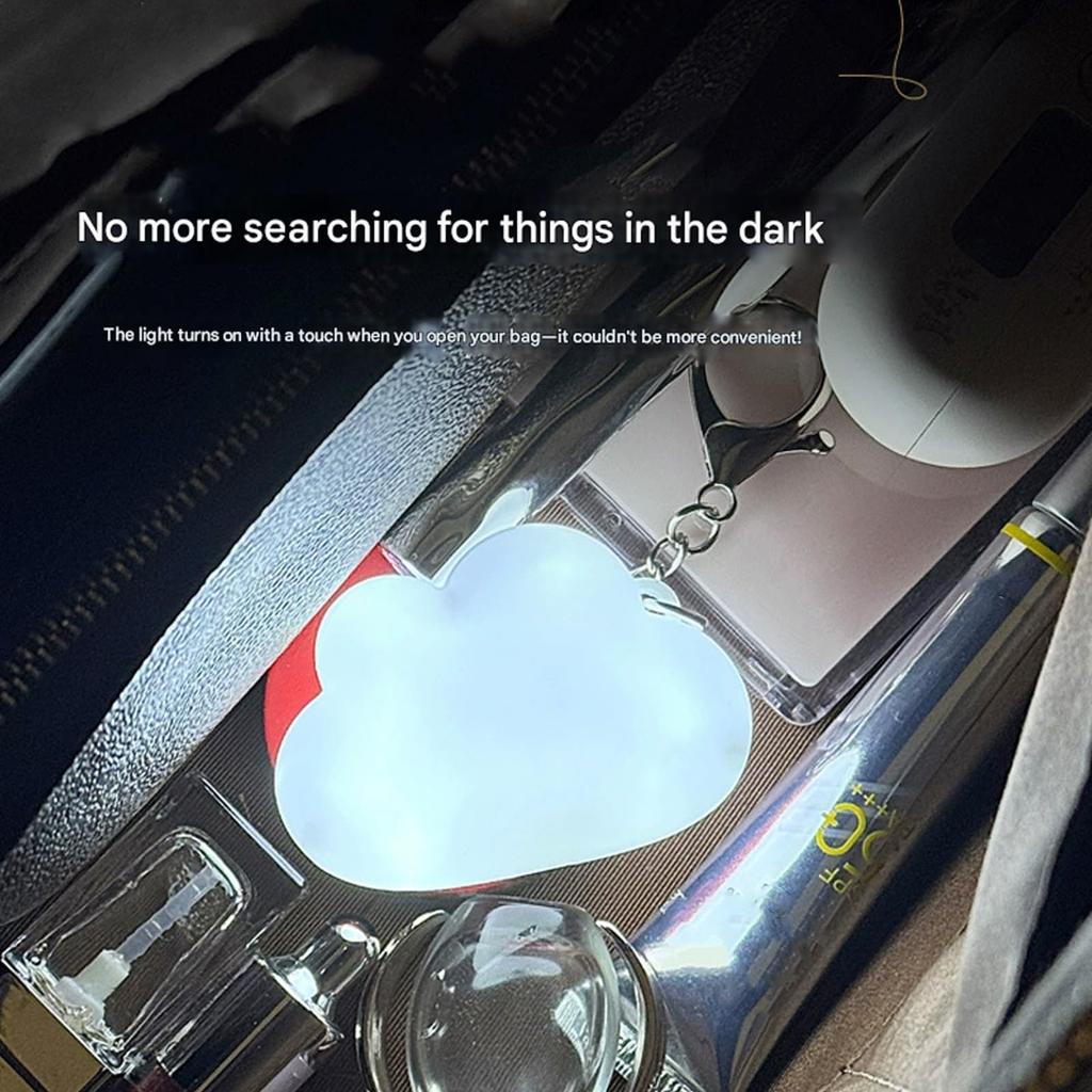 Lekka, ładowalna lampka brelokowa, przenośny dodatek do zawieszania na torbie
