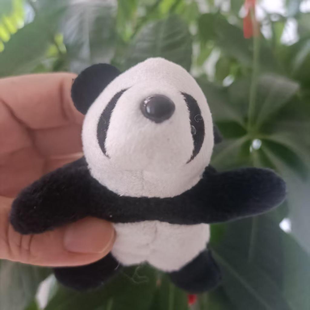 Adorable Panda Plush Keychain Animal for Kids Cute Backpack Accessory with Key Ring Soft Toy Doll Gift