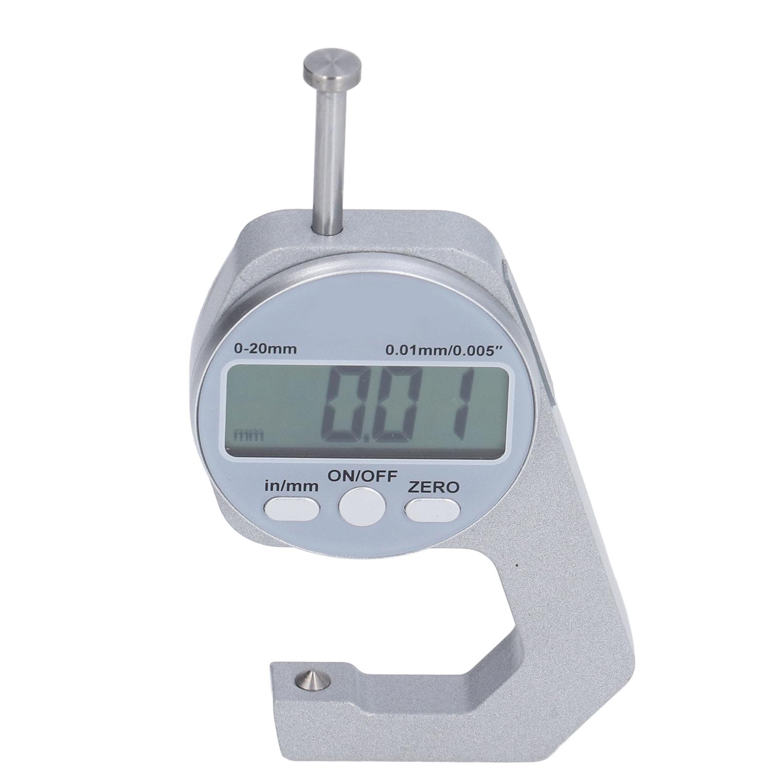 

Толщиномер Мини Цифровой Светодиодный Дисплей от 0 до 20 мм Многофункциональный Измеритель Толщины для Кожи