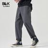 Baleno Men's S&K Loose Wide-Leg Casual Pants