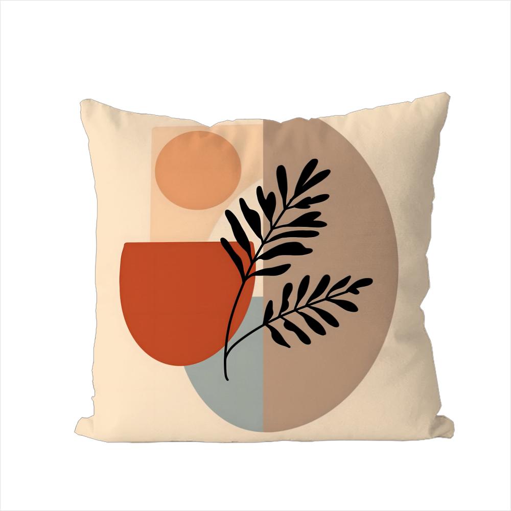 Trend Rustic Geometric Floral Pillow Case For Car Sofa Decorative Home Doublesided Print Plush Square Throw Pillow Cushion Cove