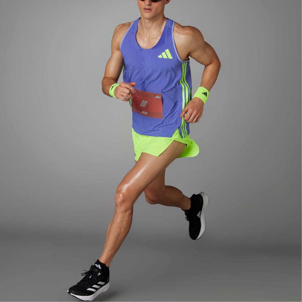 Adidas Adizero Running Tank Top Men Tops Blue IW6635